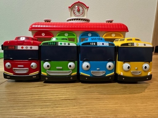 ちびっこバスタヨ音声機能付きバス型おもちゃ＆はしご消防車 大人気