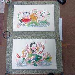 中国絵画2点セット