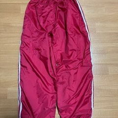 adidas アディダスオリジナルス　ナイロンパンツ　ラインパンツ　赤　の画像