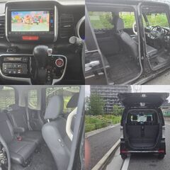 本土物!! ターボです最速‼ 車検満タン!! 諸費用0円! 平成28年式 N-BOXカスタムターボ GターボLパッケージ! サビ無し修復無し! 最上級グレード!  絶好調! 両側パワスラ バックカメラ クルコン 衝突軽減ブレーキ 諸費用無し! 本島、石垣送料無料!!の画像
