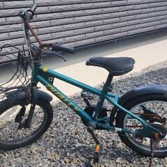 16インチ　幼児　グリーン自転車