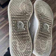 アディダス adidas スタンスミス スニーカー ホワイト×ゴールド 23cmの画像