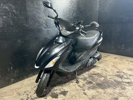 ★支払総額8.8万円★関東圏内即日配送可能！ 全車走行テスト済み！ スズキ アドレスV125S 黒 CF4MA 社外マフラー！ LEDヘッドライト！ リアスポイラー！ サイスタ付き！ 社外リアサス！