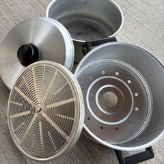 お話中　アルミ　蒸し器の画像