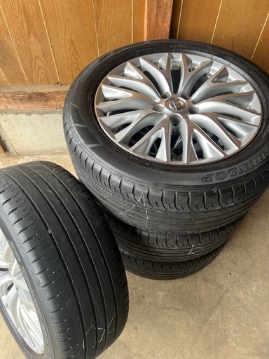 中古タイヤホイール付き245/50R18 100V日産純正ホイール:シーマ、フーガ用タイヤのみ交換可能です。ご相談ください
