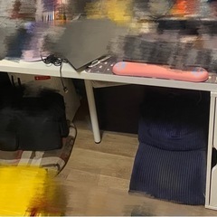 IKEAテーブル200x60xcm収納付き