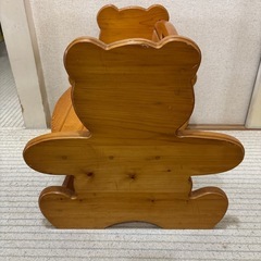 木製子供チェアー　クマがらの画像