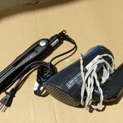 ■ Panasonic 1200W ドライヤー と ヘアアイロン の、中古セット ■の画像