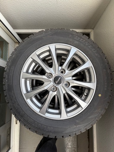 溝あり 175/65R14 ダンロップ WM02 ホイールセット スタットレス