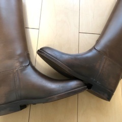 エーグル　ラバーブーツ　ブラウン　39の画像
