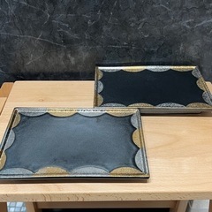 【取りに来ていただける方限定】有田焼　和モダン　お皿ペアセットの画像