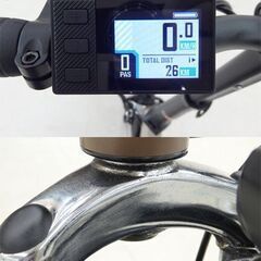 千歳市/恵庭市 AiDDE 折りたたみ電動アシスト自転車 A1TS 14インチ 総走行距離26kmの画像