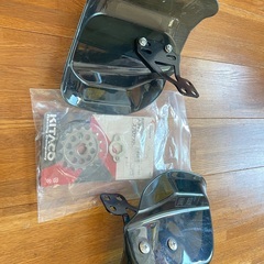 新品★スモーク•ナックルガード ＆ カブ110用フロントスプロケ...