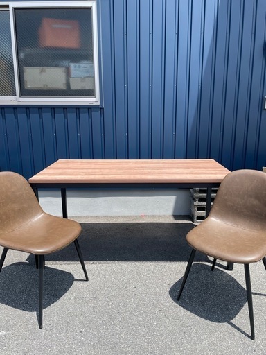 会議デスク・イス2脚セット