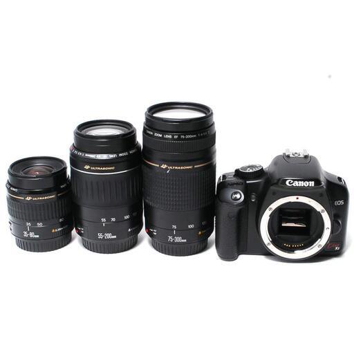 お歳暮･冬ギフト2025｜ギフト・贈り物はセブン トリプルレンズ♡ショット数少なめ3300枚♡Canon キャノン X2 Kiss デジタルカメラ