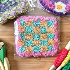 ハンドメイド　コースターの画像