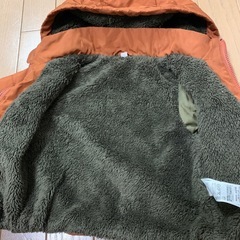 90cm フード付きアウター　裏地ボアの画像