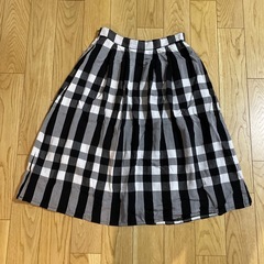 moussy スカート ブラック ホワイト サイズ2 美品