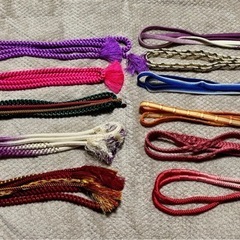 帯揚げ ・ 帯締め （正絹）子供用帯 21点セットの画像