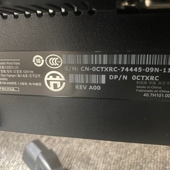 No.a87 20インチワイド液晶モニター DELL 通電確認のみ の画像