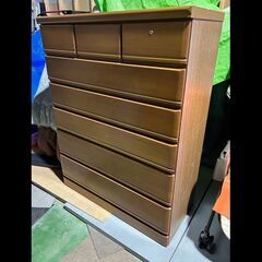 札幌お引き取り限定◆家具◆ニトリ◆6段ハイチェスト/タンス/鍵付...