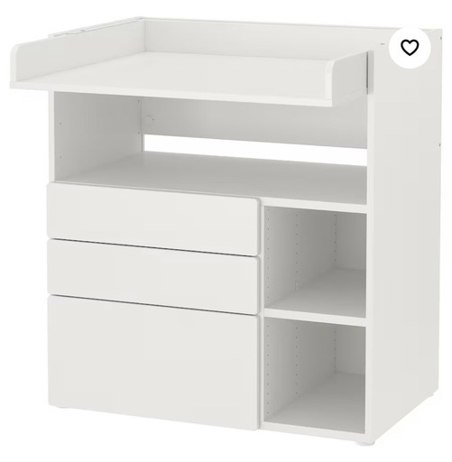 IKEA おむつ替え台/デスク, ホワイト