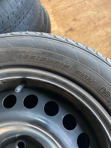 185/65R15 鉄ホイール付き