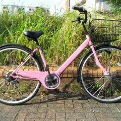 中古自転車 SCALARE ママチャリ 自転車 6段変速 27イ...
