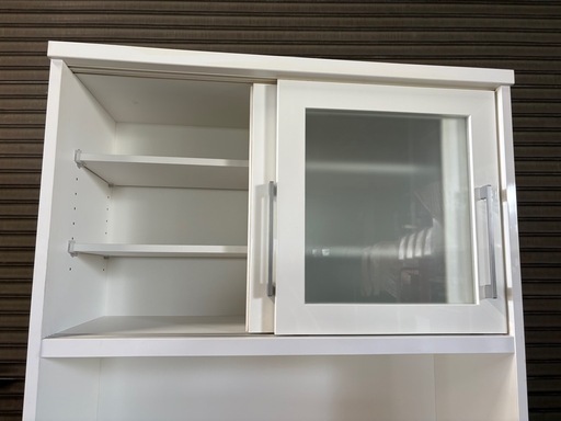 ニトリ キッチンボード レジューム RESUME -90TG-S-WH 食器棚