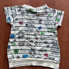 キッズ黄色Tシャツ80サイズの画像