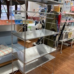 ステンレスユニットシェルフ無印良品5段