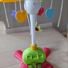 【ベビーメリー】カラフルおもちゃ モービル 回転式 音楽付き（電池式）の画像