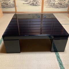黒い座卓