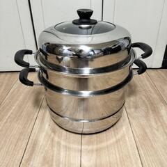 蒸し器 蒸し鍋 3段 大 