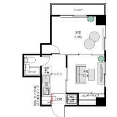 ☆★審査ご不安な方おすすめ・２Kの物件☆★都営三田線『板橋区役所』駅徒歩４分♪ネット無料・2口コンロ・フローリング・室内洗濯機置場♪ - 板橋区