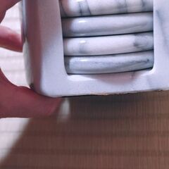 大理石のコースターの画像