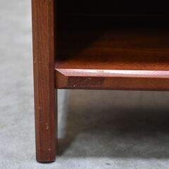 ≪zyt2205ジ≫ ヴィンテージ家具 スリッパラック/小型収納棚 オールドカリモク？/ルーバー風デザイン/直線基調/レトロ家具/中古家具/宮城県仙台市 70525-07の画像