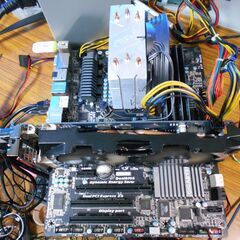 LGA1155 マザーボード CPU i7-2600k メモリ16GB CPUクーラー付き セット①の画像