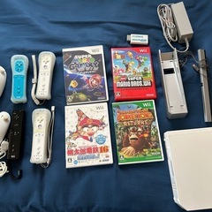 ニンテンドーWiiとソフト４本セット（マリオ桃鉄ドンキー）