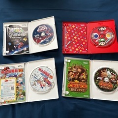 ニンテンドーWiiとソフト４本セット（マリオ桃鉄ドンキー）の画像