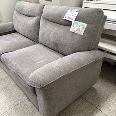 3人掛け ソファ グレー 布製の画像