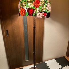 希少　ヴィンテージ ステンドグラス フロアランプ ティファニース...