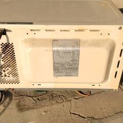 放置されていた電子レンジ2台　部品取り用？　差し上げます　の画像
