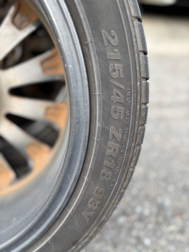 215/45r18 タイヤ ホイール ステップワゴン ヴォクシー セレナ ノア