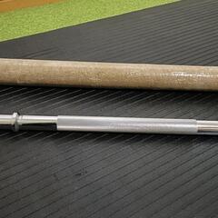 バーベルシャフト 160cm（カラー3種類付き）の画像