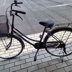 ★ジモティ割あり★  軽快自転車 26インチブラック クリーニン...