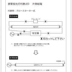 LED蛍光灯　直管20W ※2本ありますが1本価格ですの画像