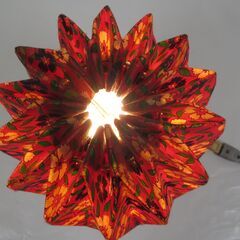 T.YANO ORIGAMI おりがみ デスクライト スタンドライト 和紙 電球なし 直径19cm×高さ32cm  の画像