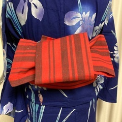 画像変更しました。新品　赤＆墨黒　半幅帯いかがでしょうか？
