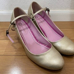COCUE　コキュ　パンプス　ゴールド　結婚式　入学式　入園式　お宮参りの画像